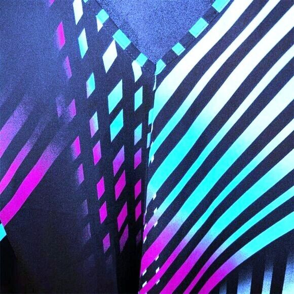 Worthington Women's 2XL Multicolor Striped Sleeveless Chiffon Blouse - Picture 6 of 8